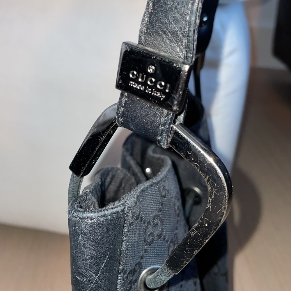 Gucci Drawstring Monogram Hobo Bag - image 3